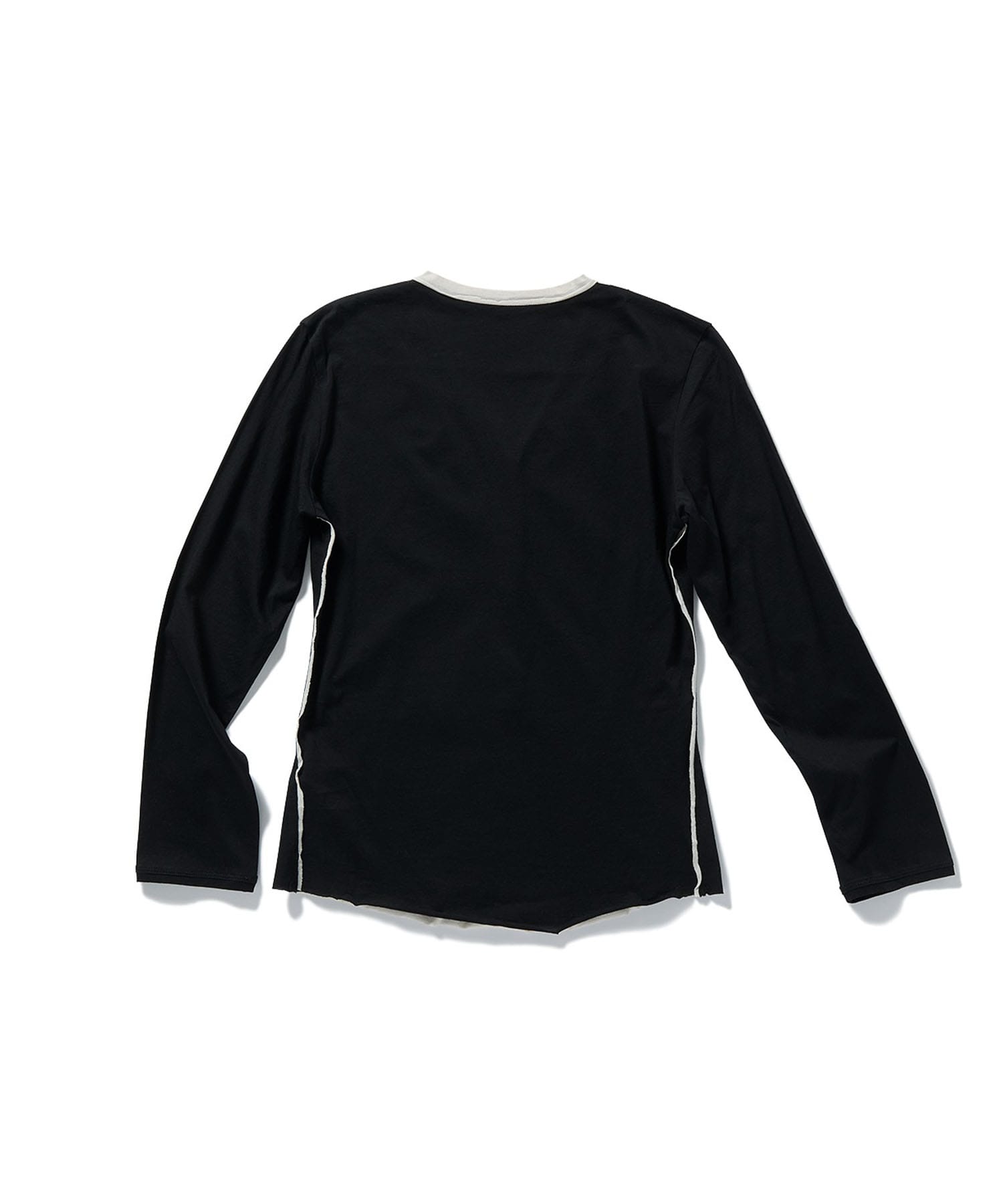 Layerd Henley Long T-Shirt PERVERZE