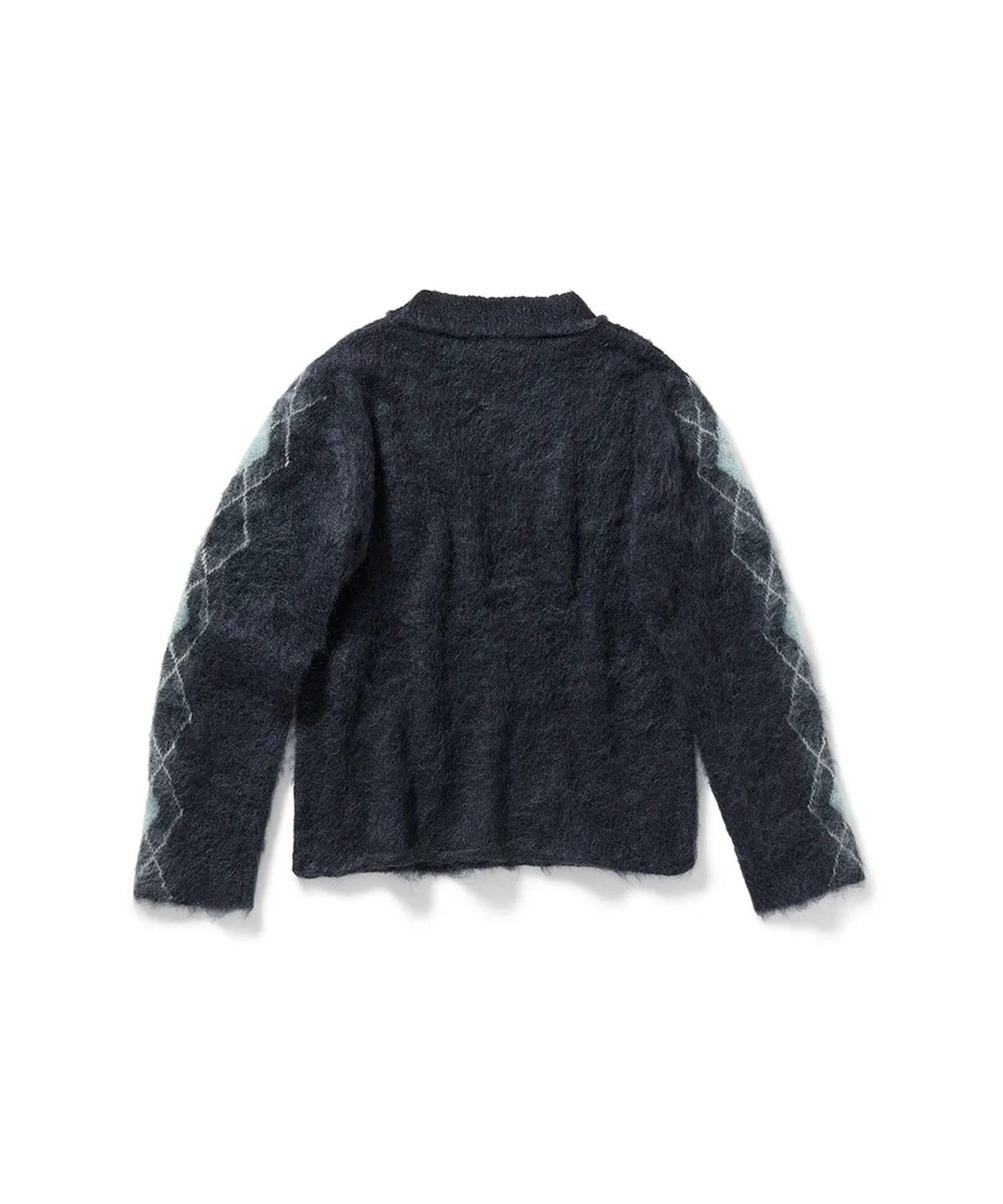 Argyle Line Knit Top PERVERZE