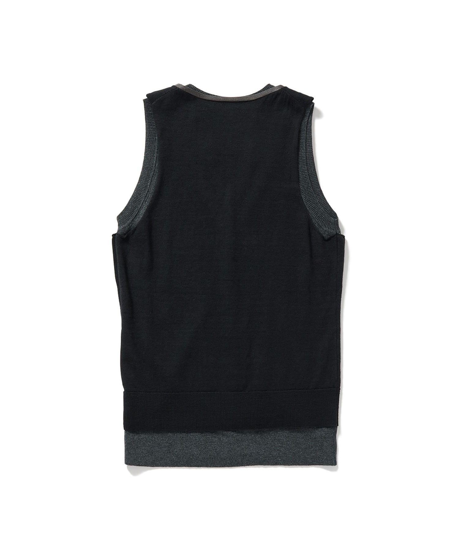 Eyelet Layerd Knit Top PERVERZE