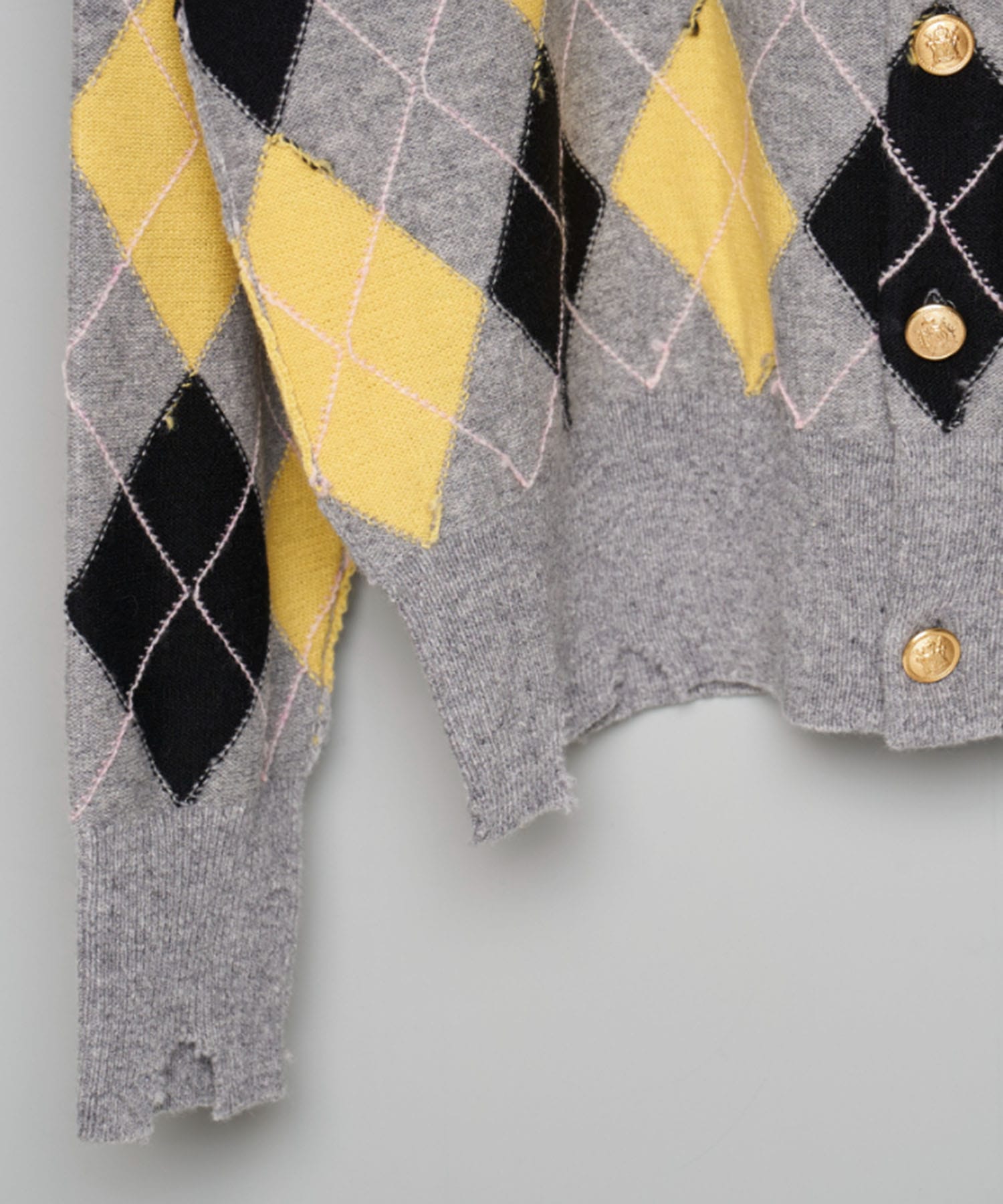 DIAMOND SCRAPED CARDIGAN MASU