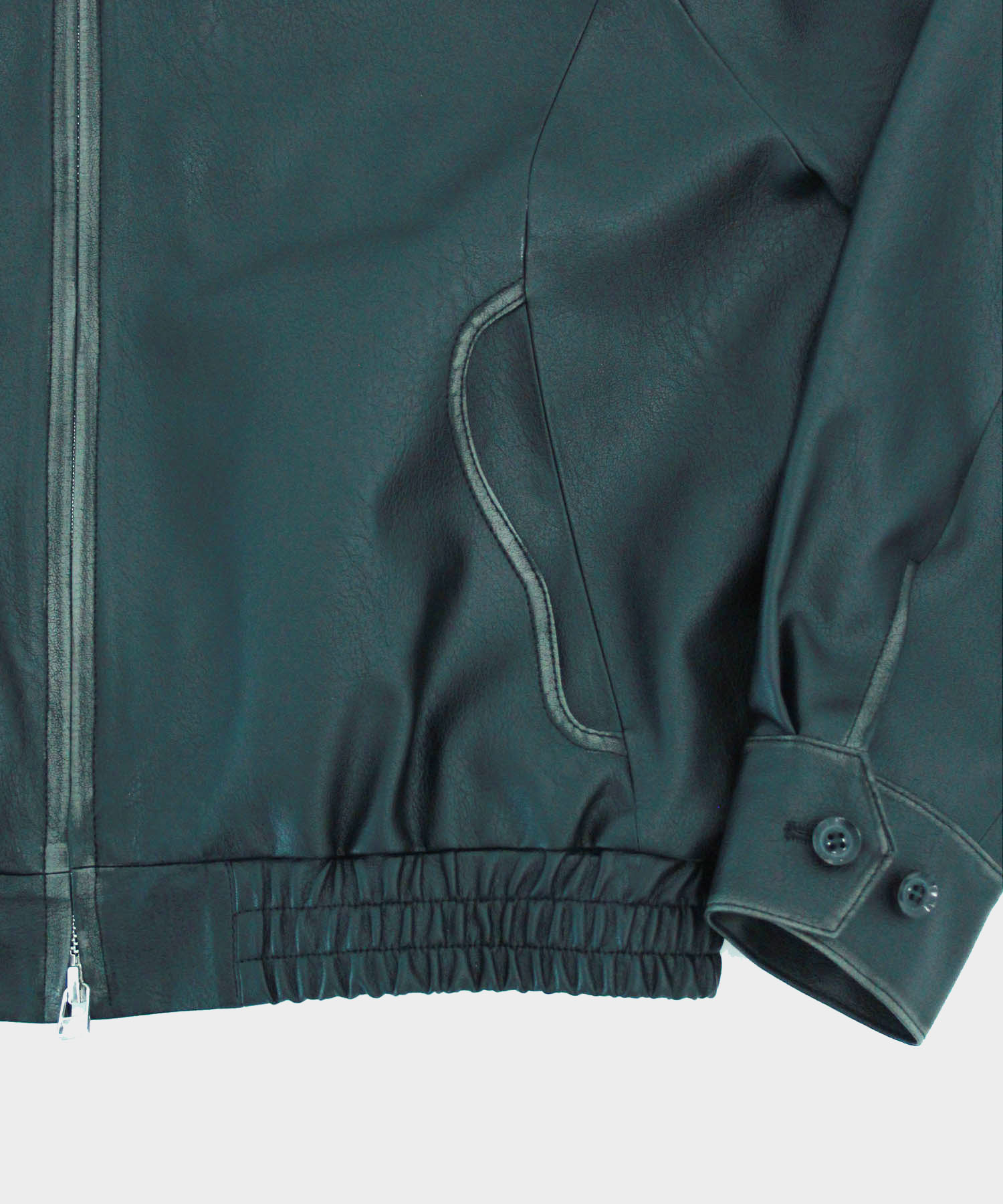 harrington jacket vintage faux leather CONZ
