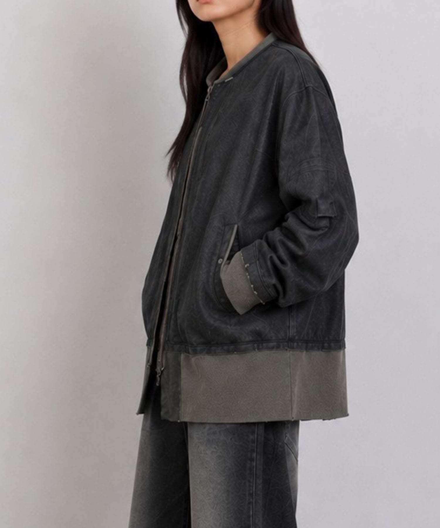 CRACK TERRY MILITARY BLOUSON ANTHEM A