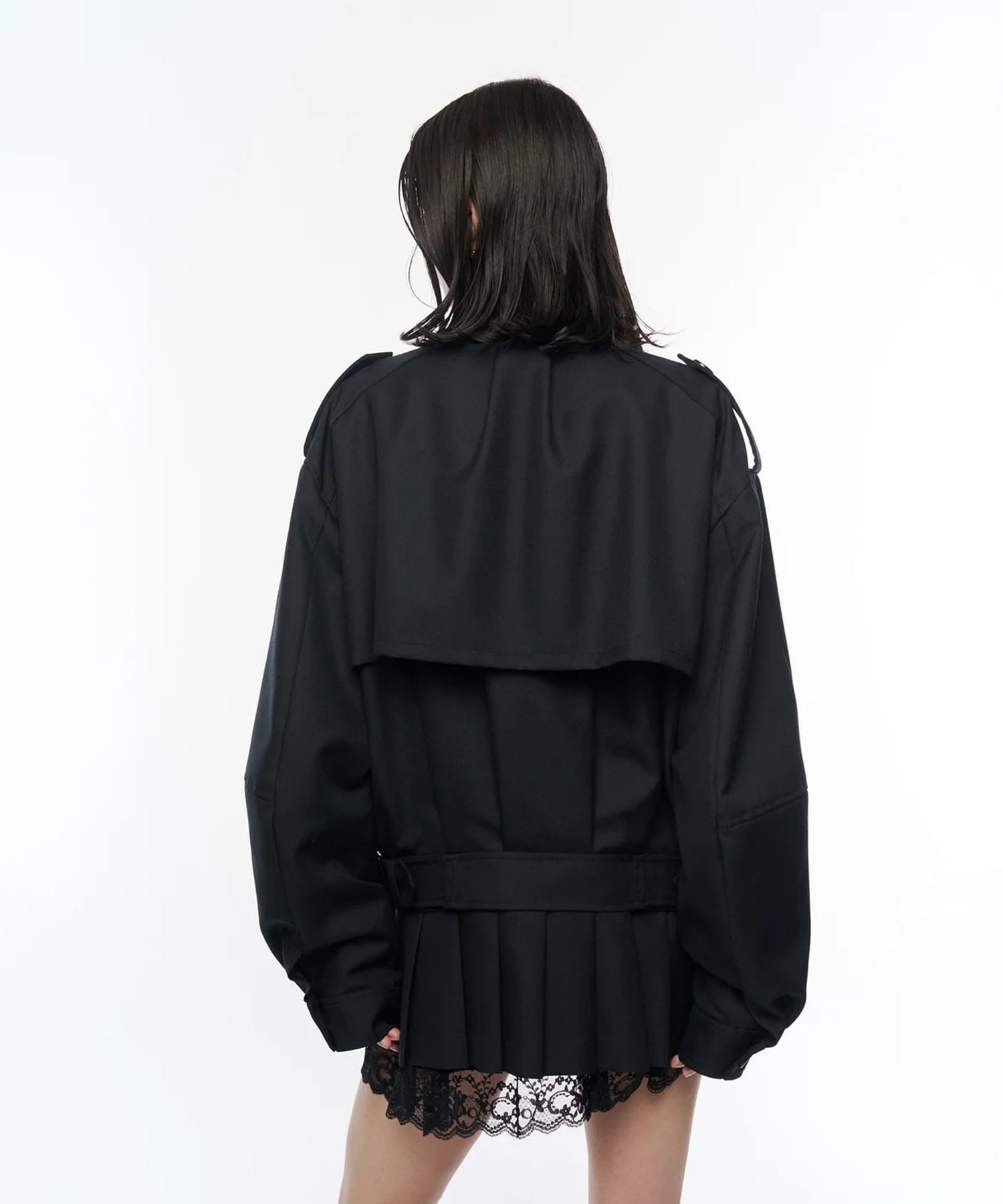 Kilt-Hem Zip Blouson POOLDE