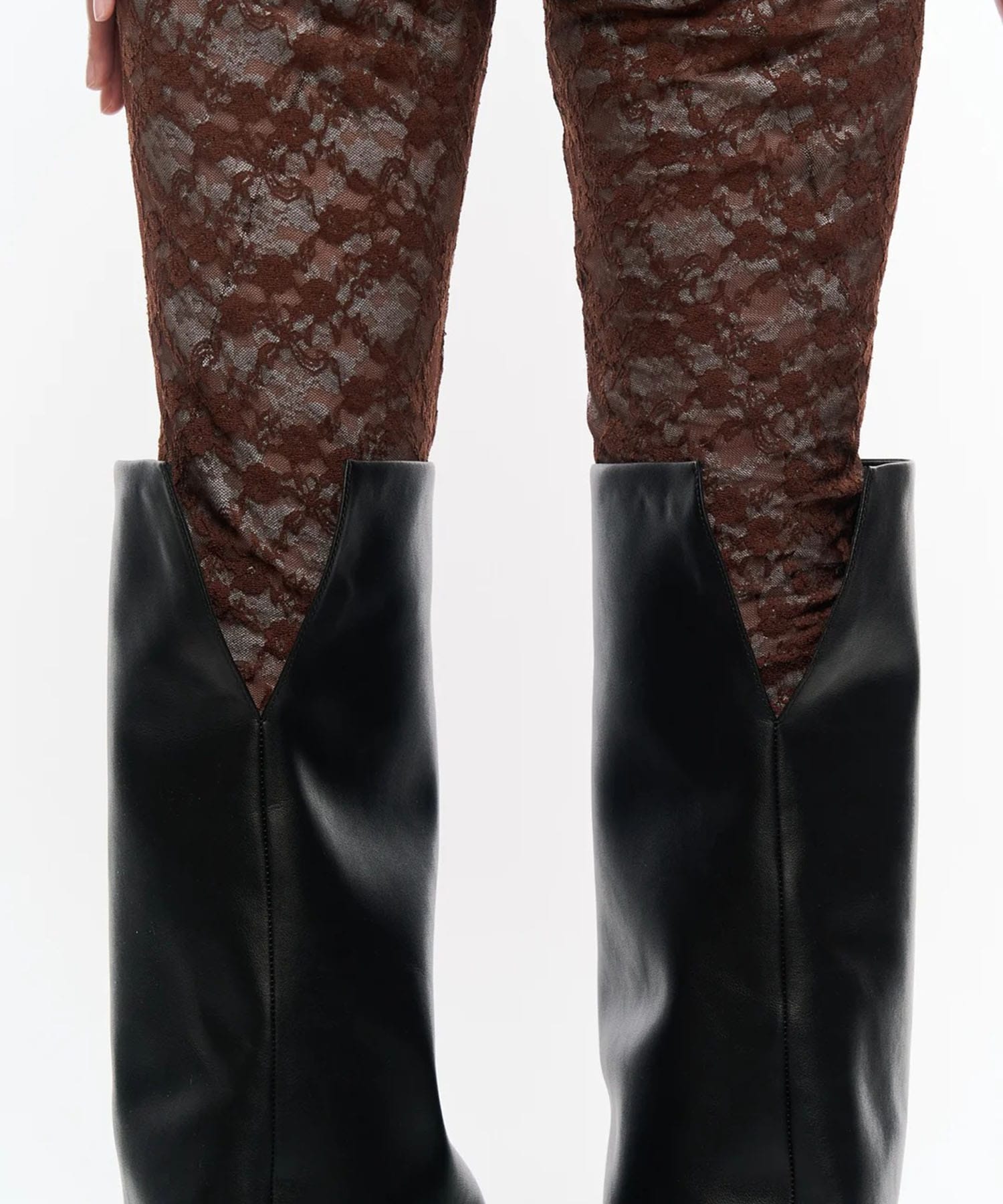 Melted Thigh Boots POOLDE