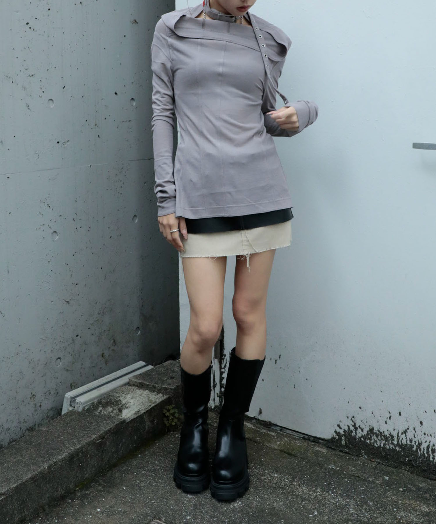 別注sholder pad long sleeve mukcyen