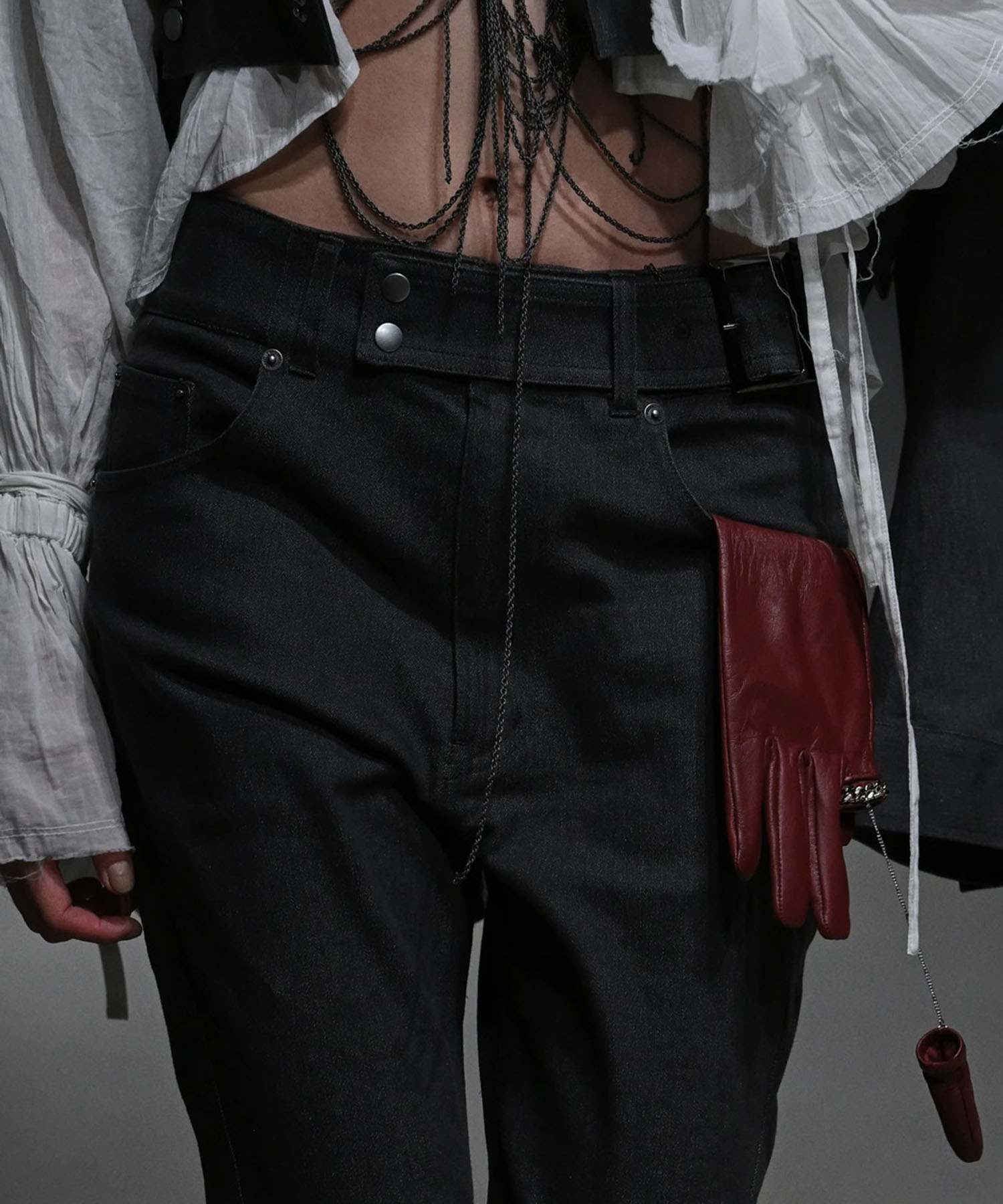 flare denim pants mukcyen