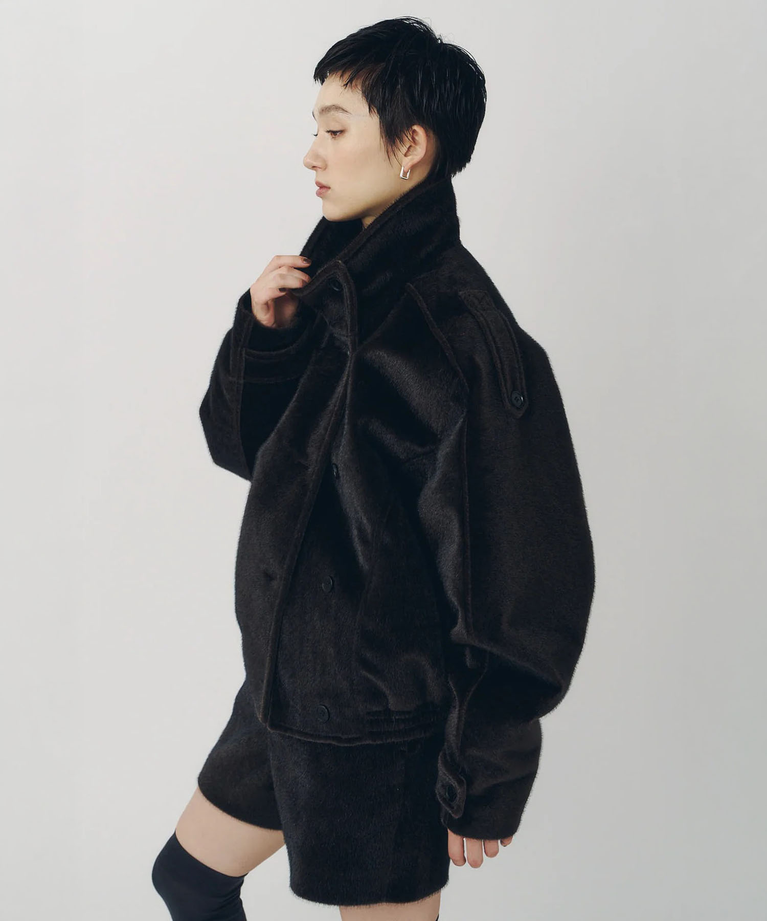 pony-like blouson(unisex)/darkbrown Knuth Marf