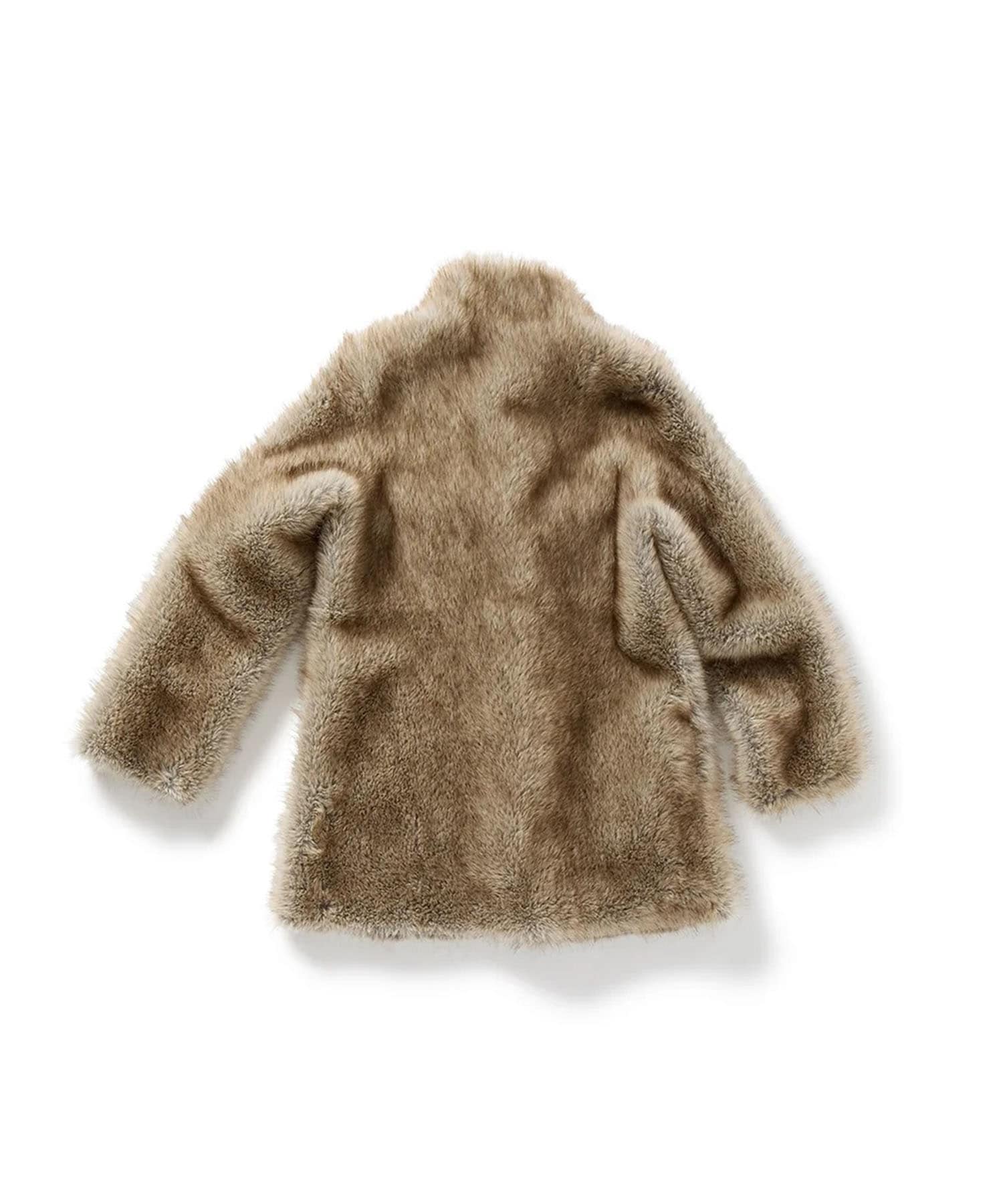 Paneled Reversible Fur Coat PERVERZE