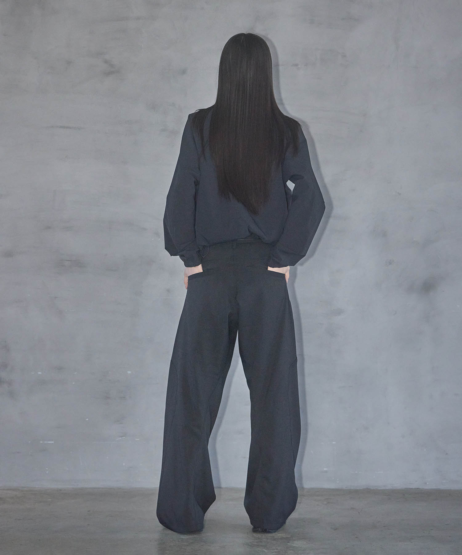 別注 CURVED LEG WORK PANTS NVRFRGT
