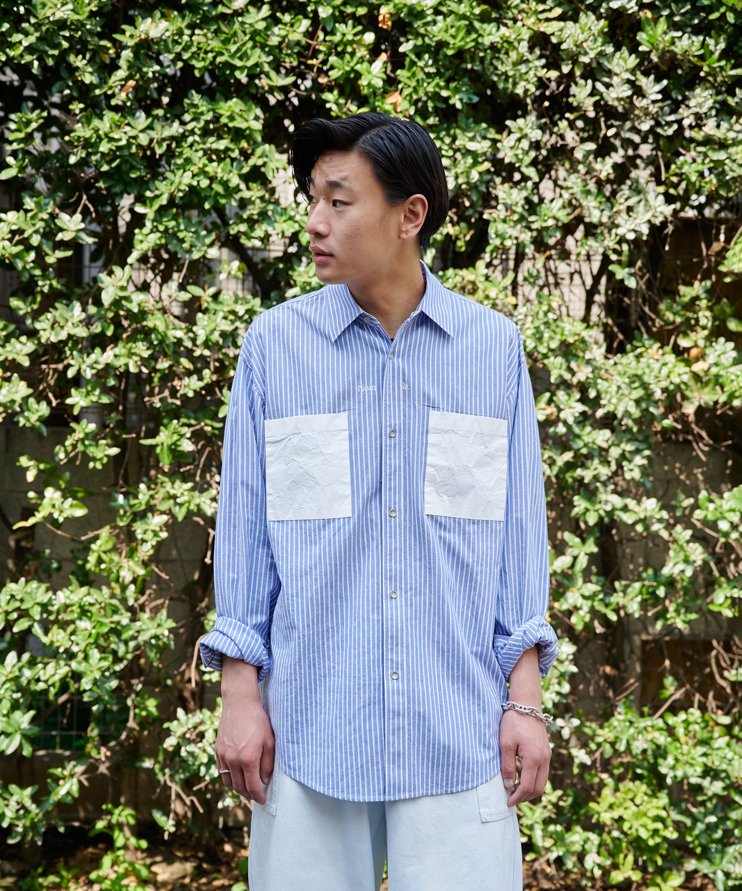 Long-sleeved Shirt　Stripe Nomat