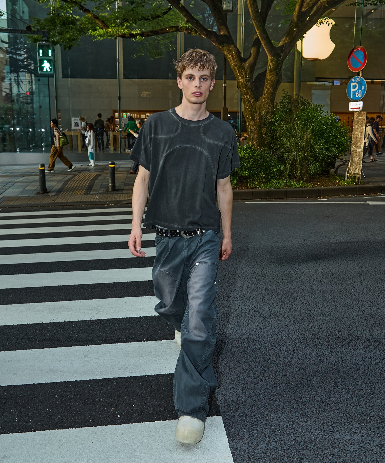 パネルハーフスリーブTEE CONZ