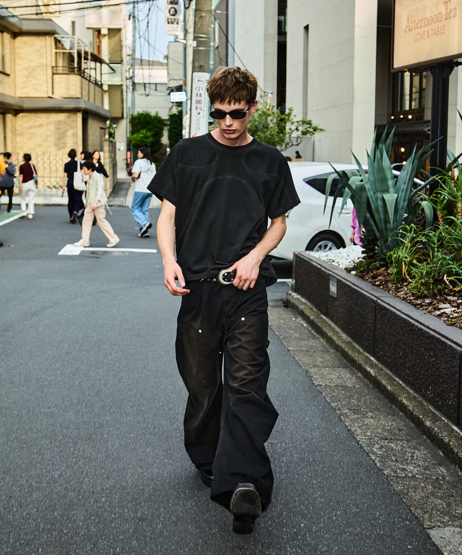 パネルハーフスリーブTEE CONZ