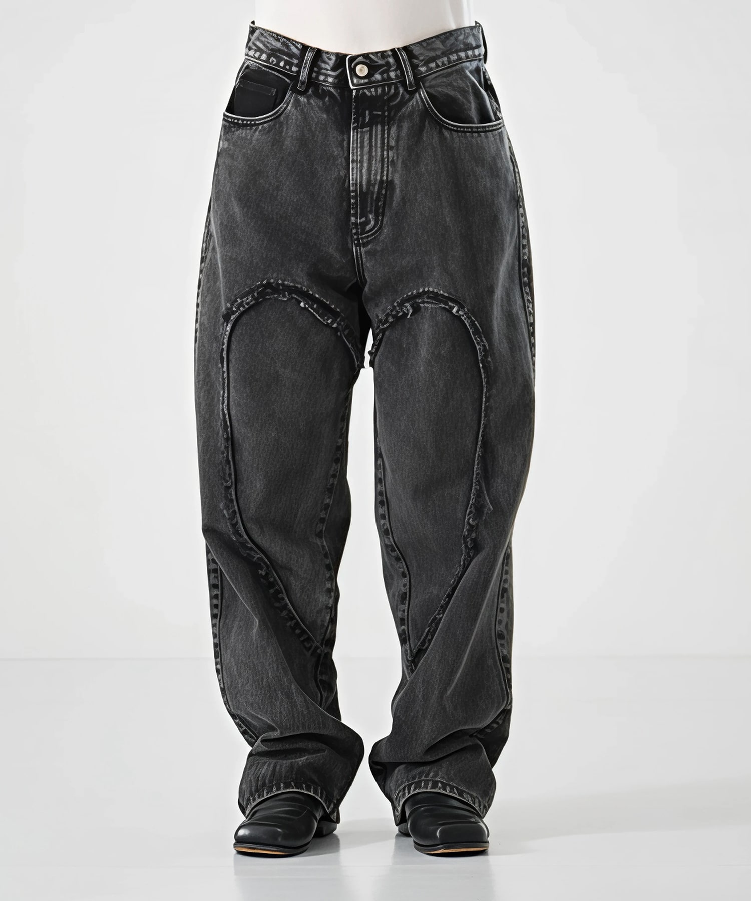 別注 HEART DENIM PANTS carne bollente