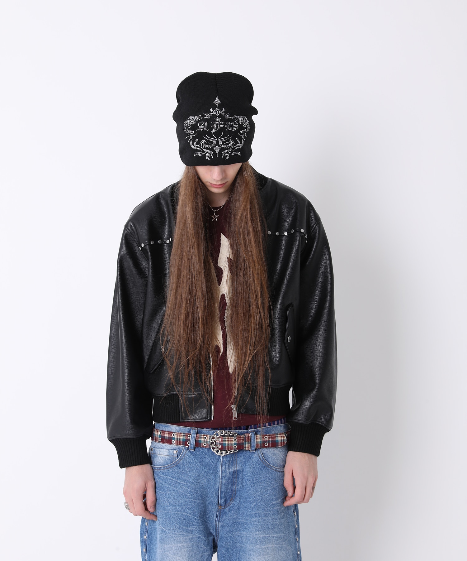 STUDDED BOMBER JACKET AFB