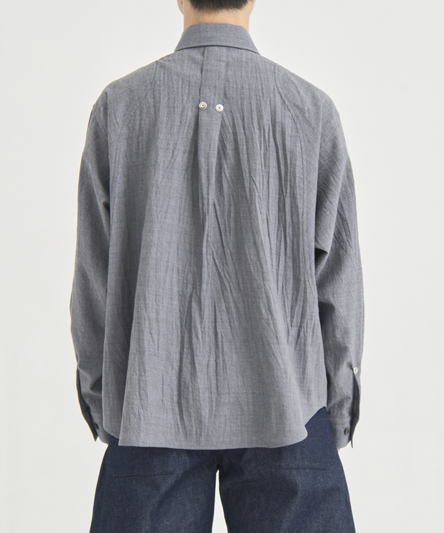 COMPACT FIT WOOL PANEL SHIRT CONZ