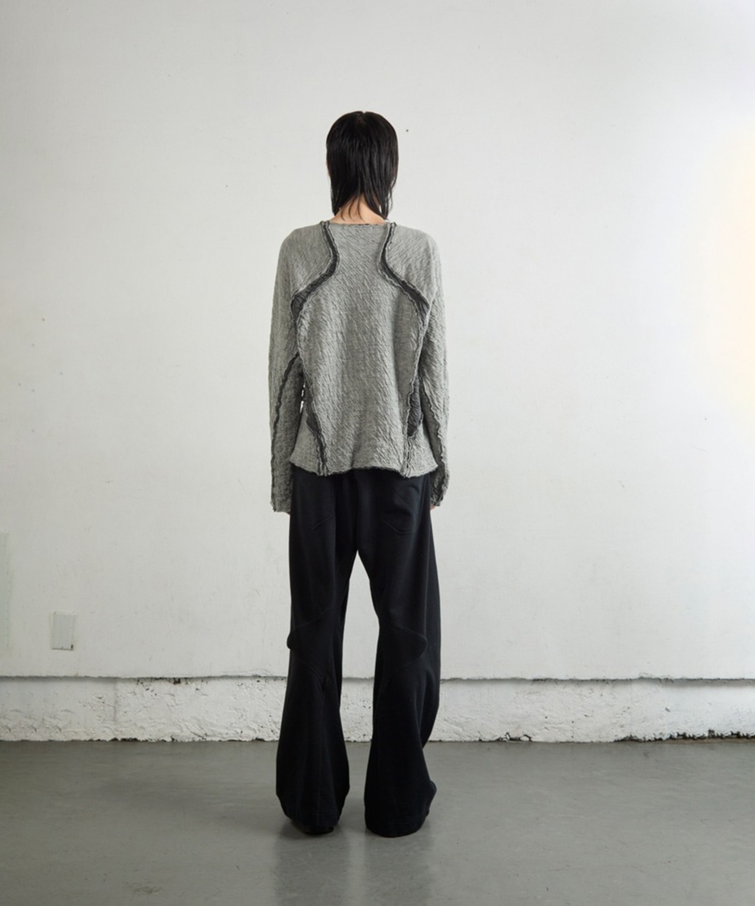 PANELED LONG SLEEVE T SHIRT NVRFRGT