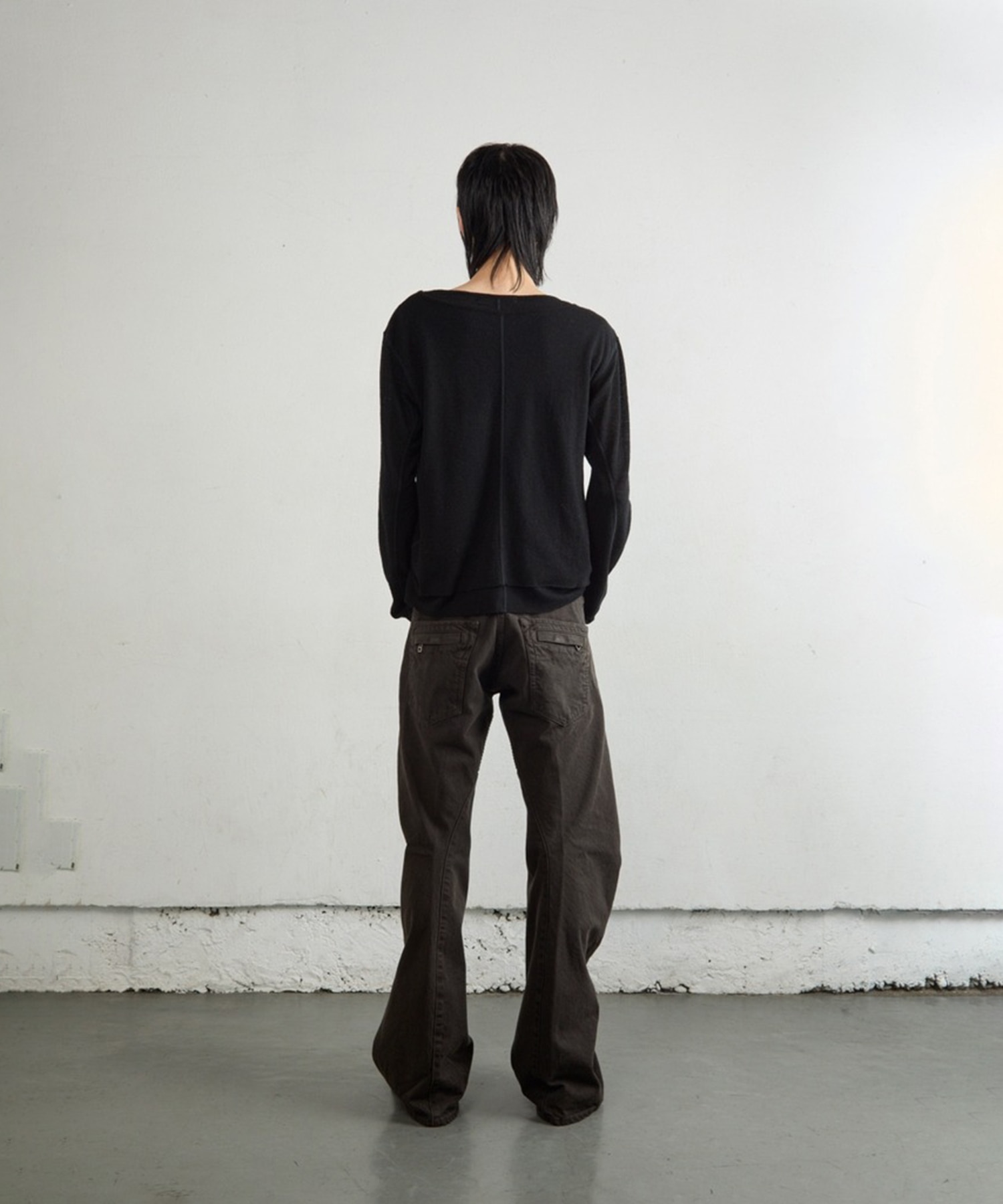 DOUBLE LAYERED LONG SLEEVE T SHIRT NVRFRGT