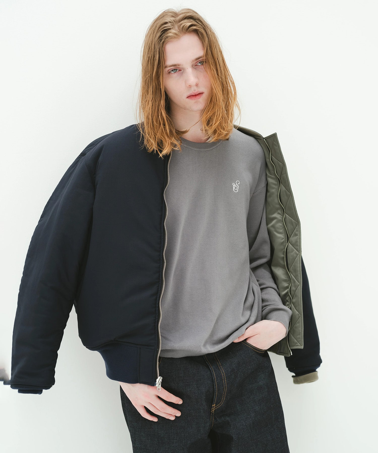 SCRIPT KNIT L/S TEE SimplyComplicated