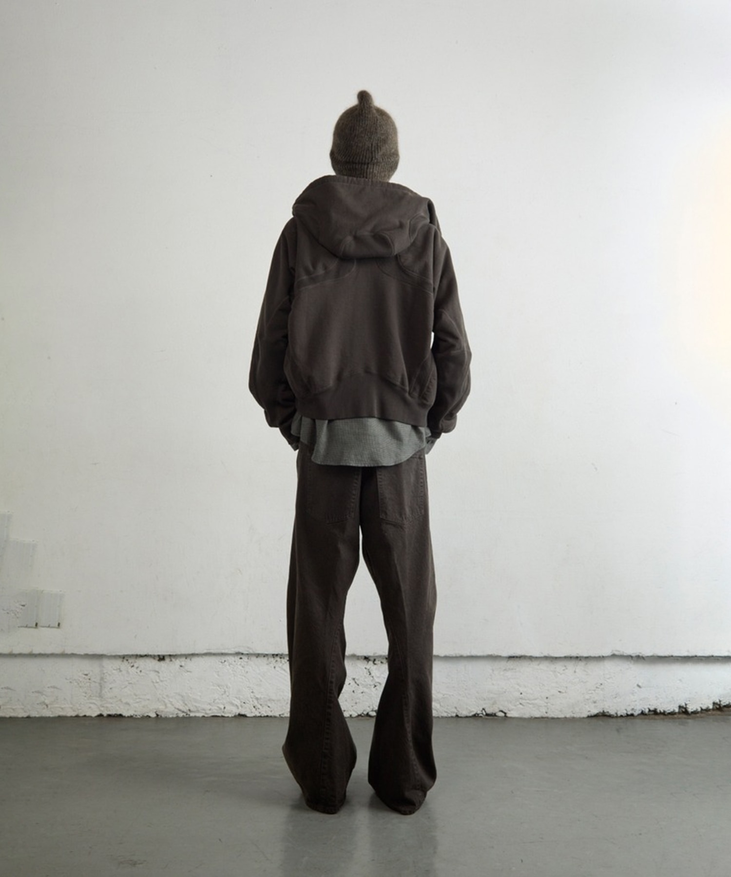 PANELLED ZIP UP HOODIE NVRFRGT