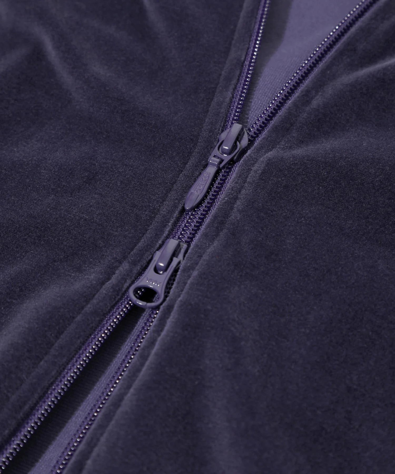Rib Collar Track Jacket C/PE Velour Needles