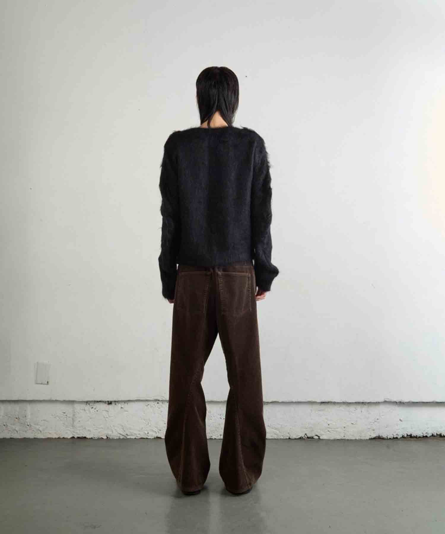 BRUSHED MOHAIR V-NECK SWEATER NVRFRGT