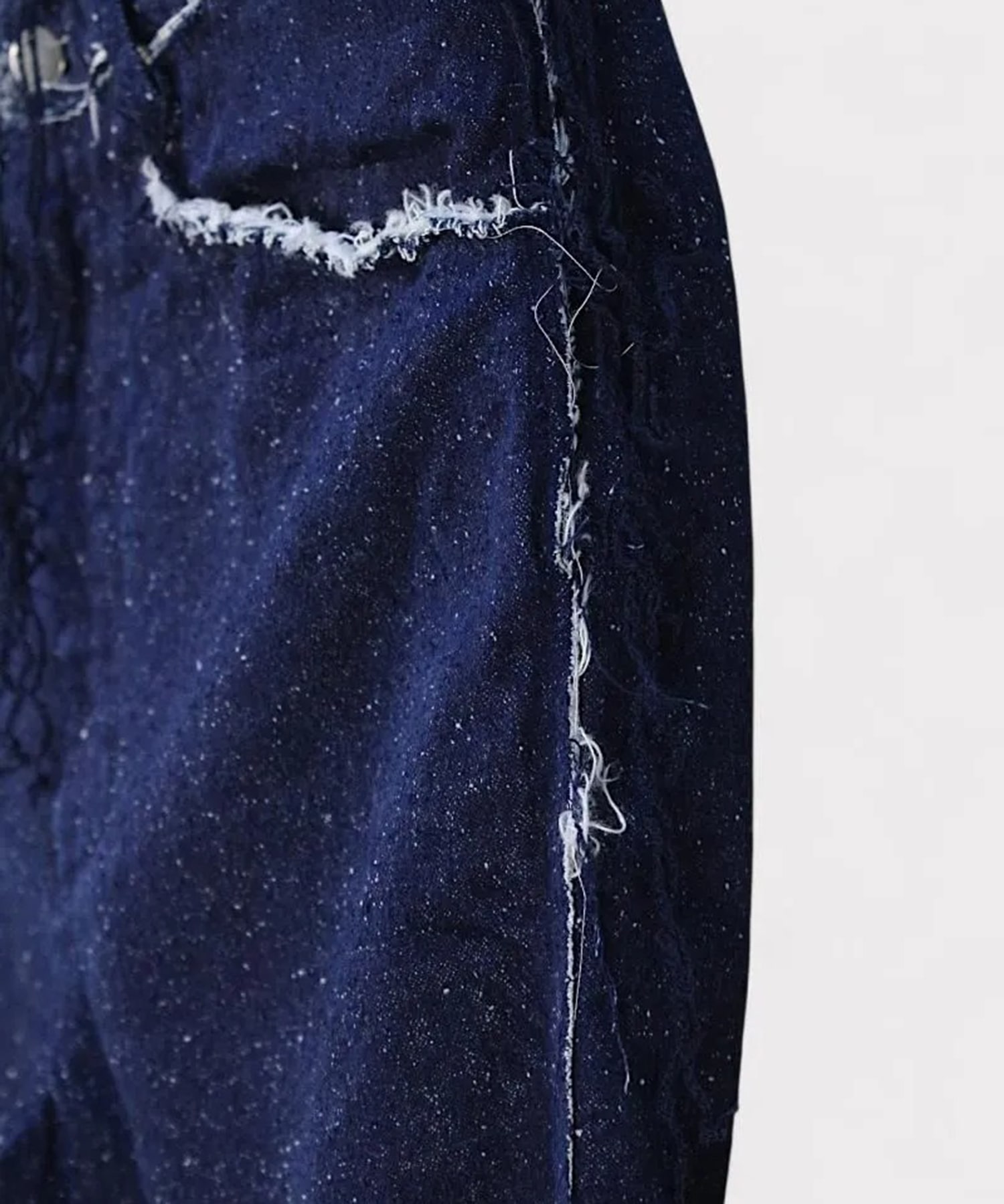 SILK DENIM PANTS Midorikawa