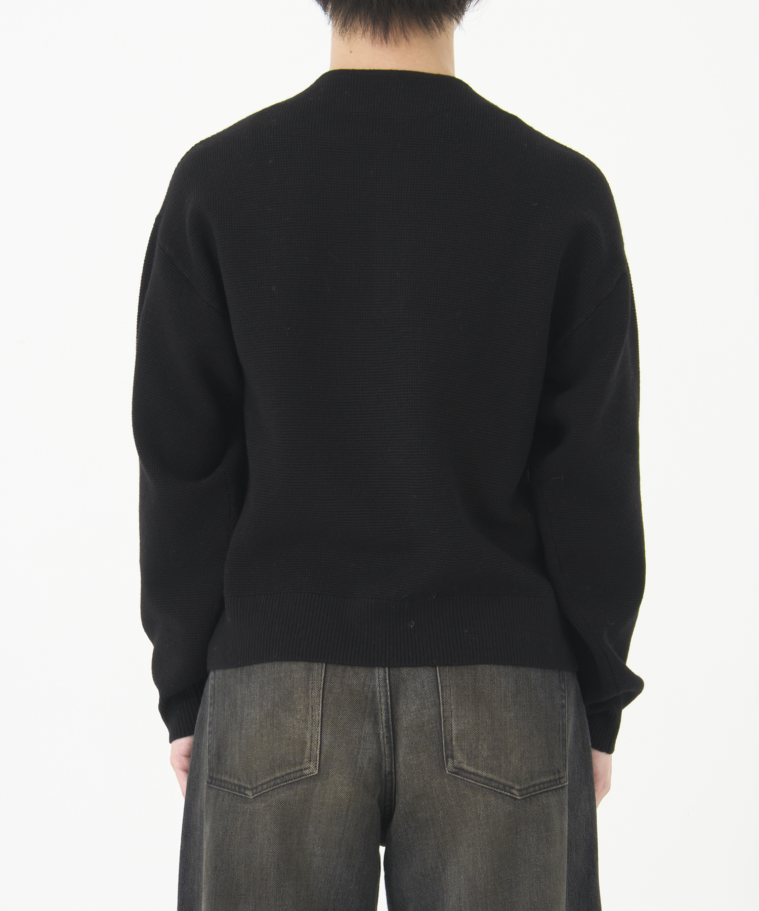 WOOL WAFFLE HENRY KNIT CONZ