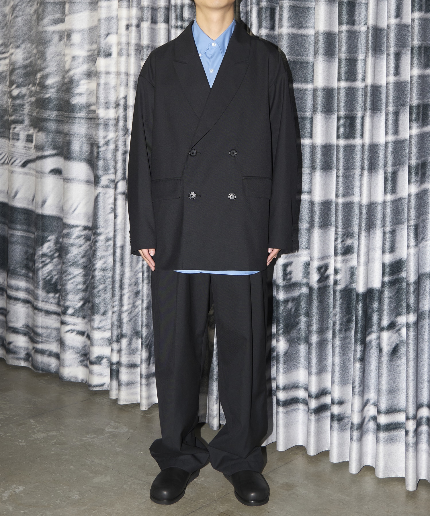 T/W Saxony 2 Tuck Wide Easy Trousers COOTIE PRODUCTIONS