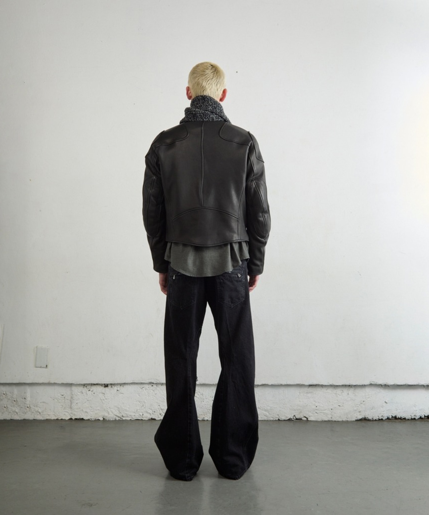 LEATHER MOTORCYCLE JACKET NVRFRGT
