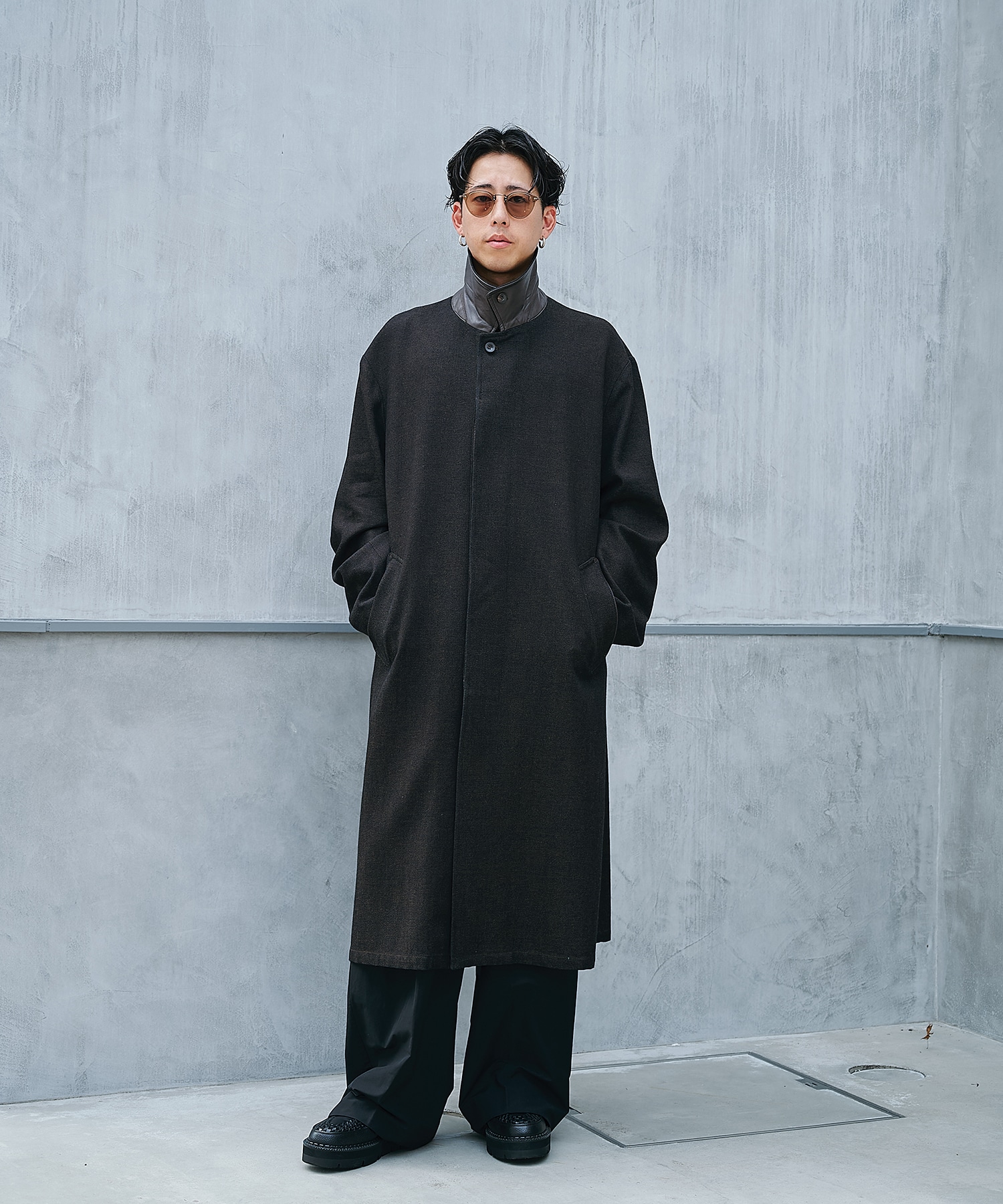 COTTON WOOL Soutien Collar Coat Nomat