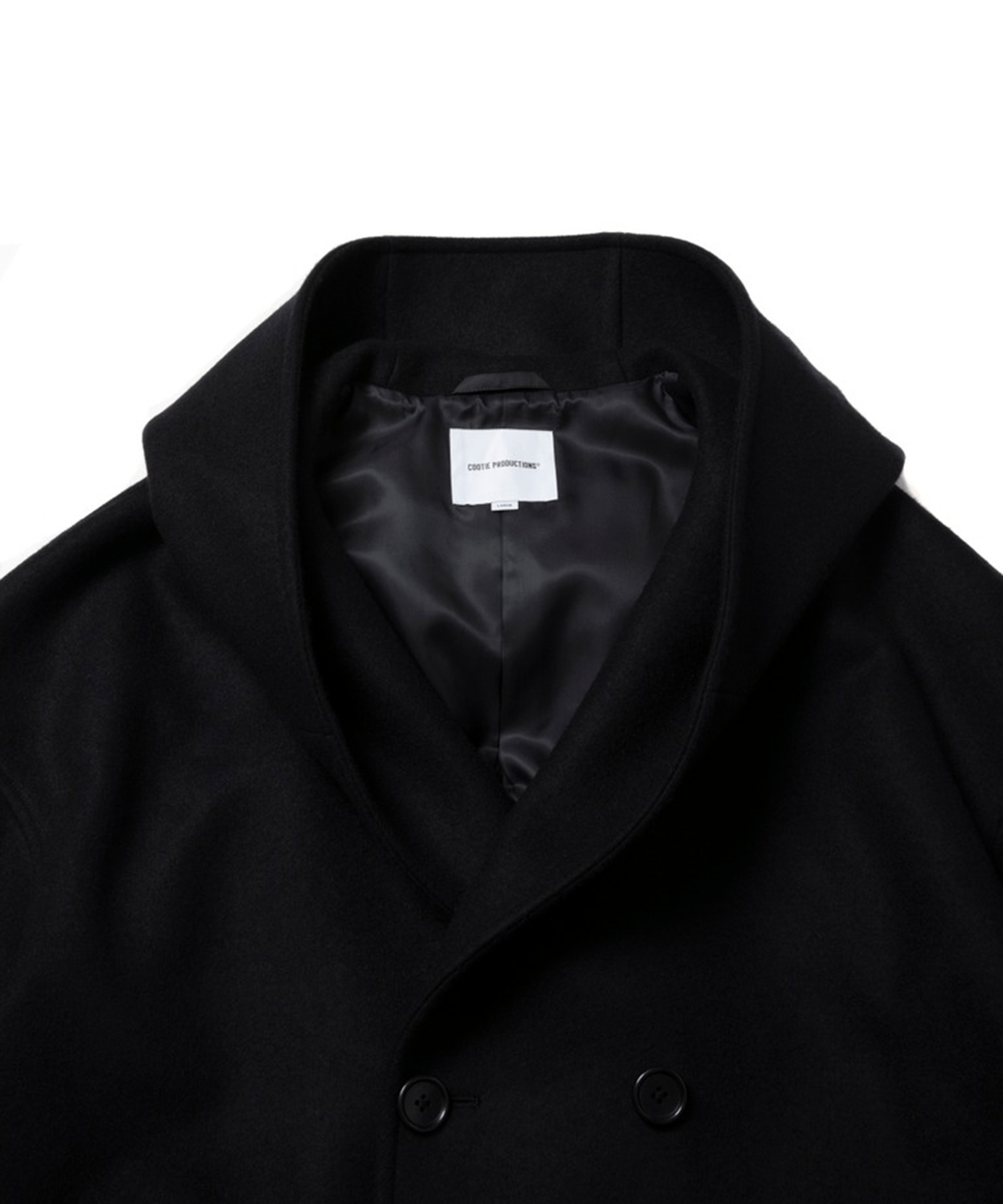 Wool Melton Double Breasted Jedi Coat COOTIE PRODUCTIONS