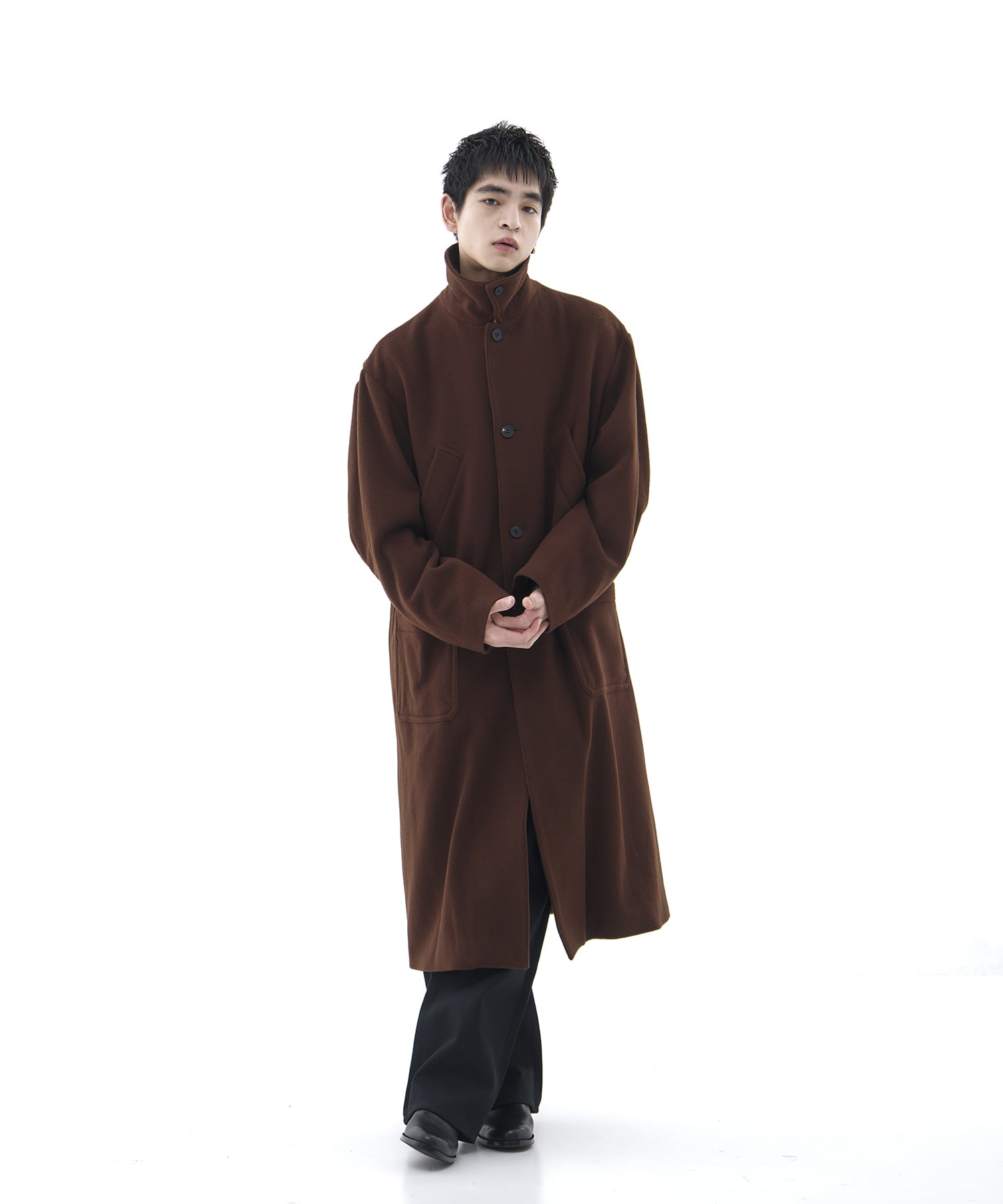 Bal Collar Wool Coat × CONZ MATSUFUJI