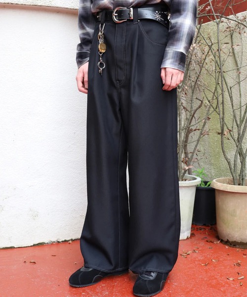 WIDE ONE TUCK STRAIGHT PANTS JieDa
