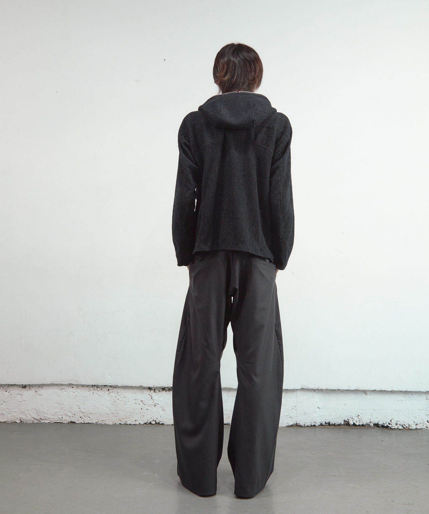 2TUCKED CURVED LEG TROUSERS NVRFRGT