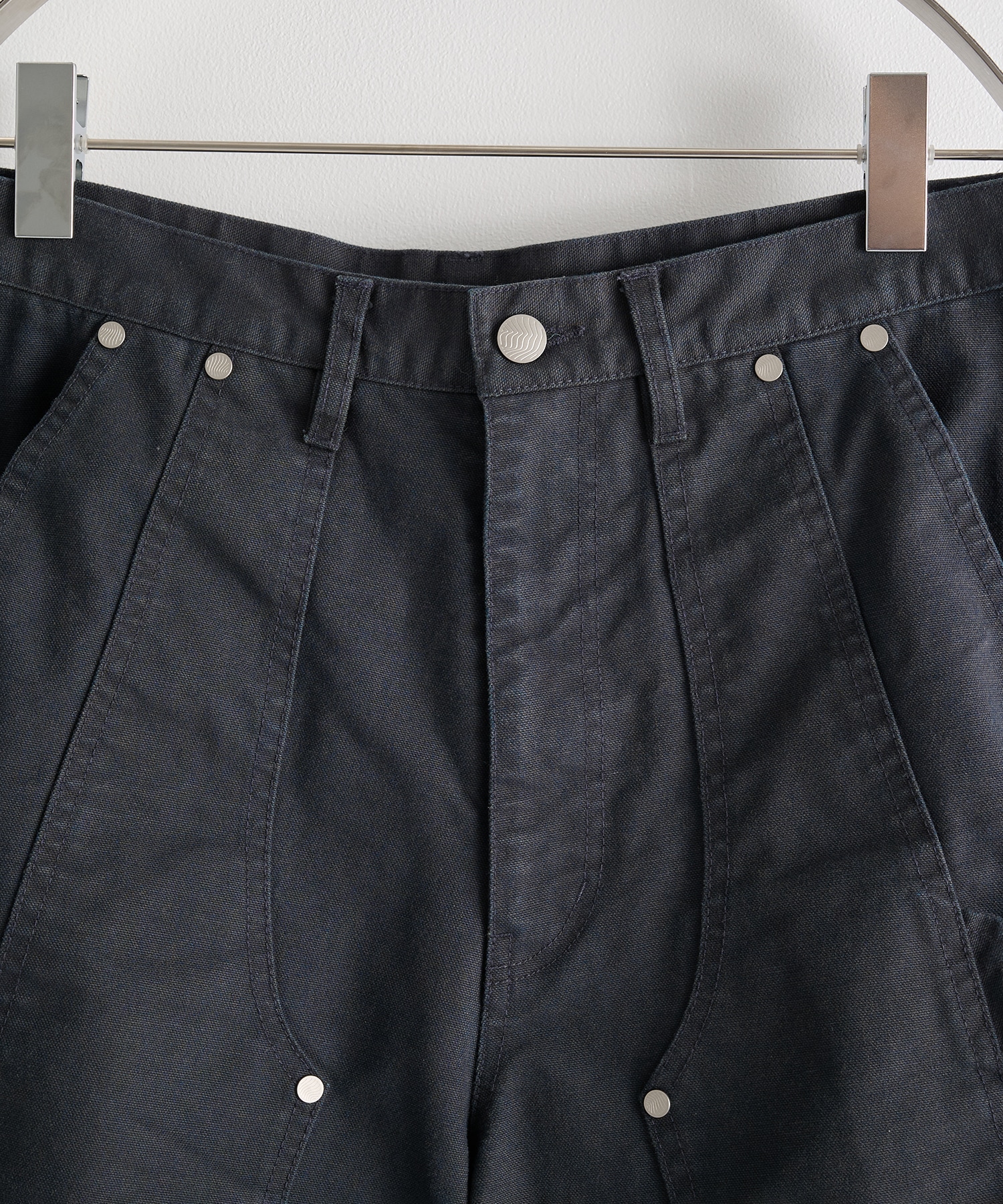 CURVED LEG DOUBLE KNEE WORK SHORT PANTS NVRFRGT