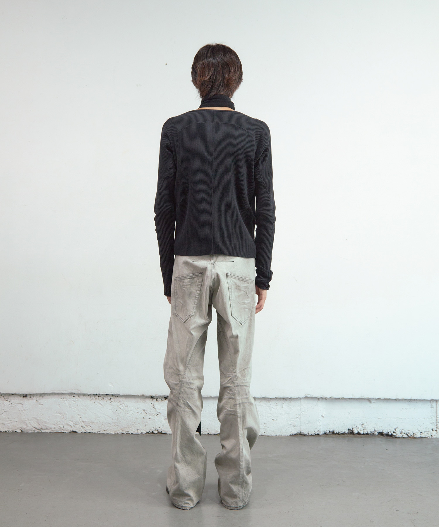 PANELLED RIBBED LONG SLEEVE T-SHIRT NVRFRGT