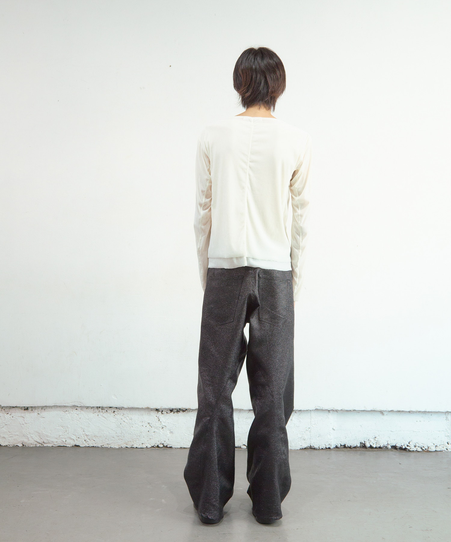 DOUBLE LAYERED LONG SLEEVE T-SHIRT NVRFRGT