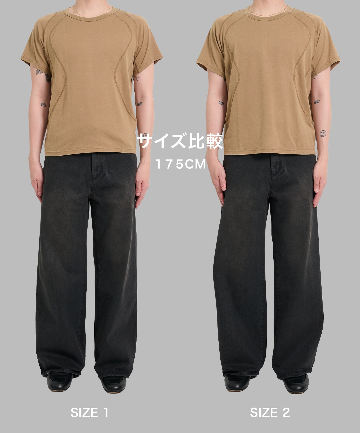 PANELLED HALF SLEEVE T-SHIRT NVRFRGT
