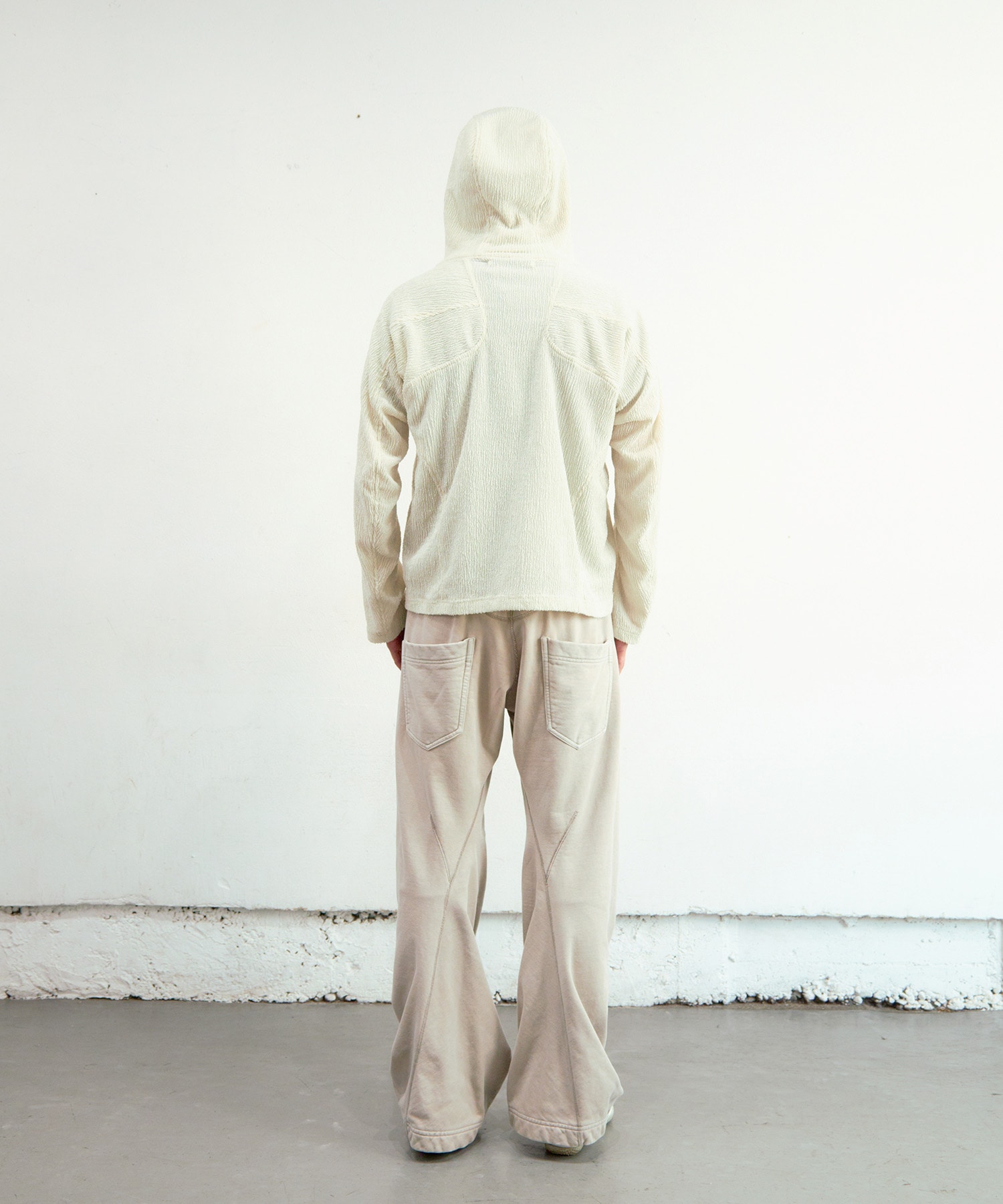 SEMI SHEER FULL ZIP UP HOODIE NVRFRGT