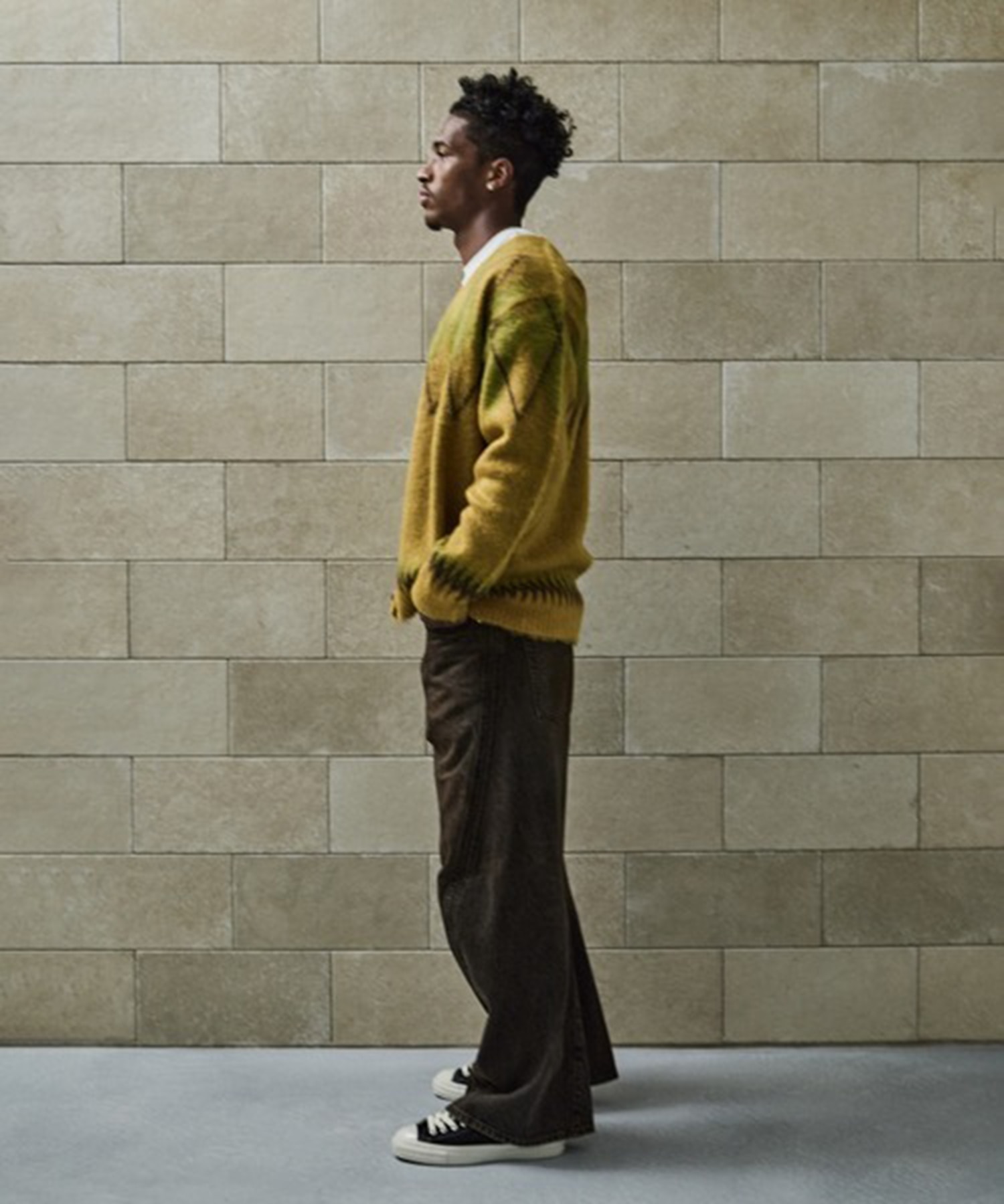 3D TWISTED WIDE LEG JEANS 