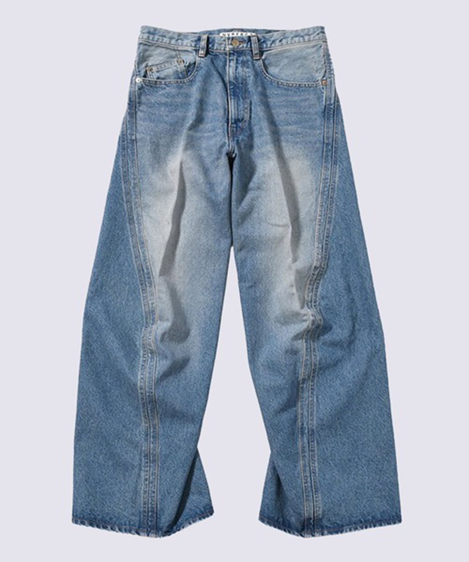 3D TWISTED WIDE LEG JEANS NVRFRGT
