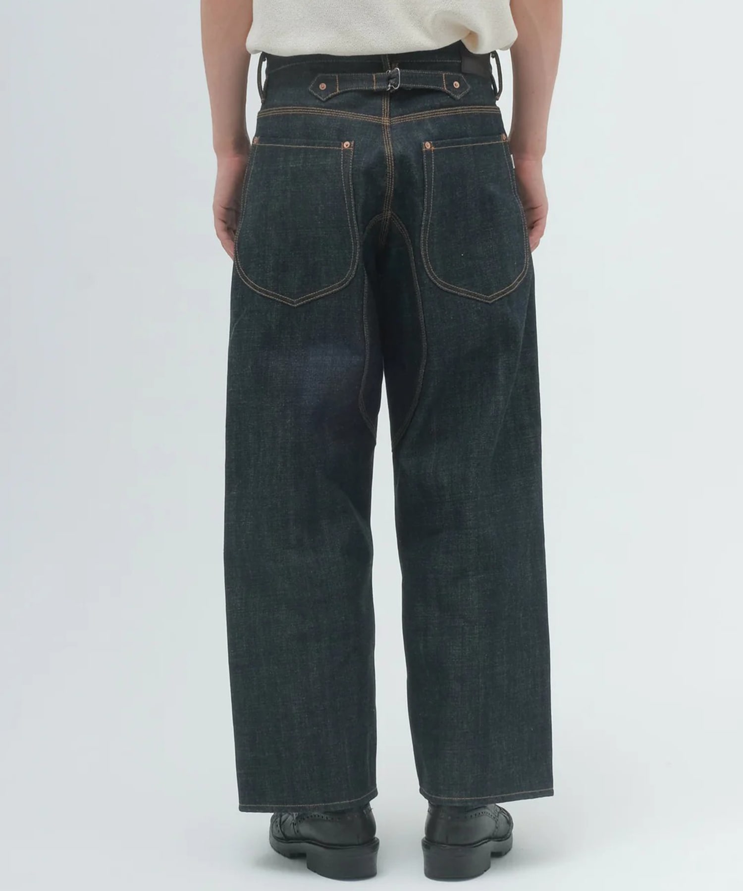 CLASSIC DOUBLE KNEE DENIM PANTS SUGARHILL