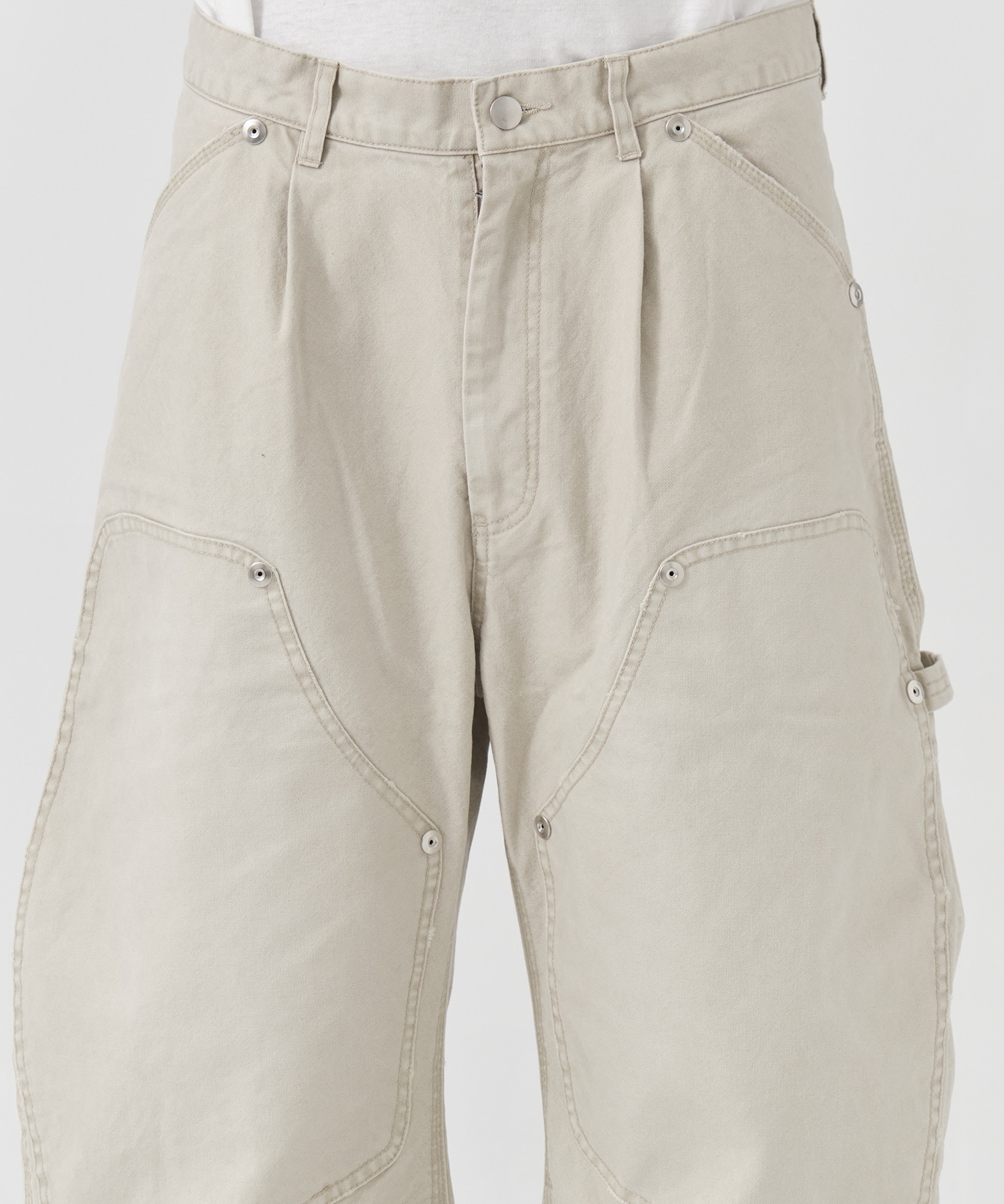 duck double knee curved leg pants CONZ