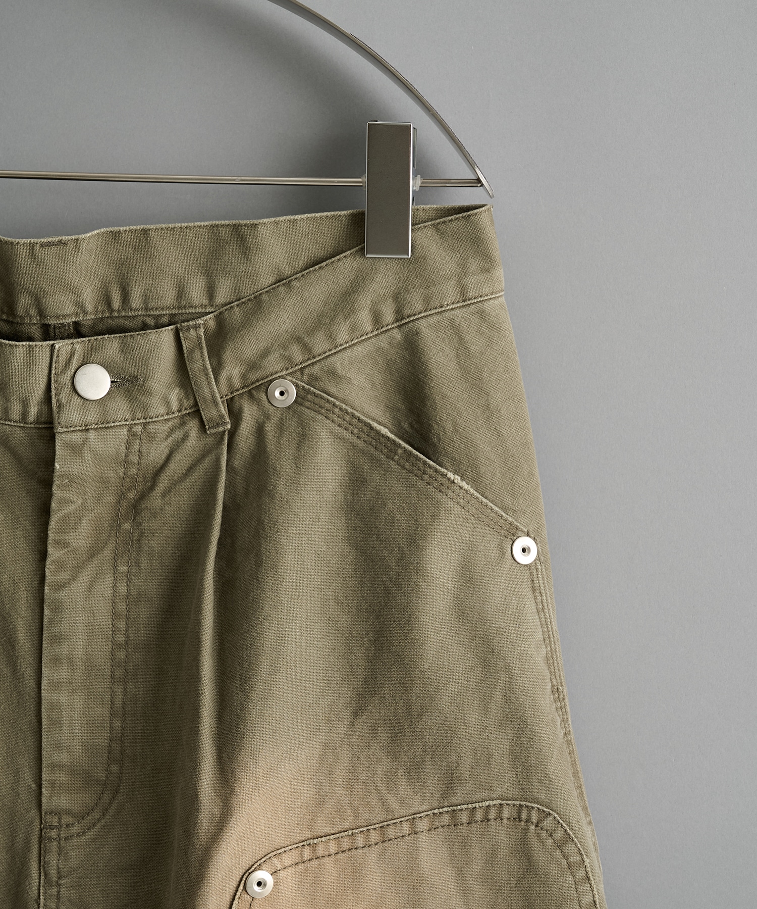duck double knee curved leg pants CONZ