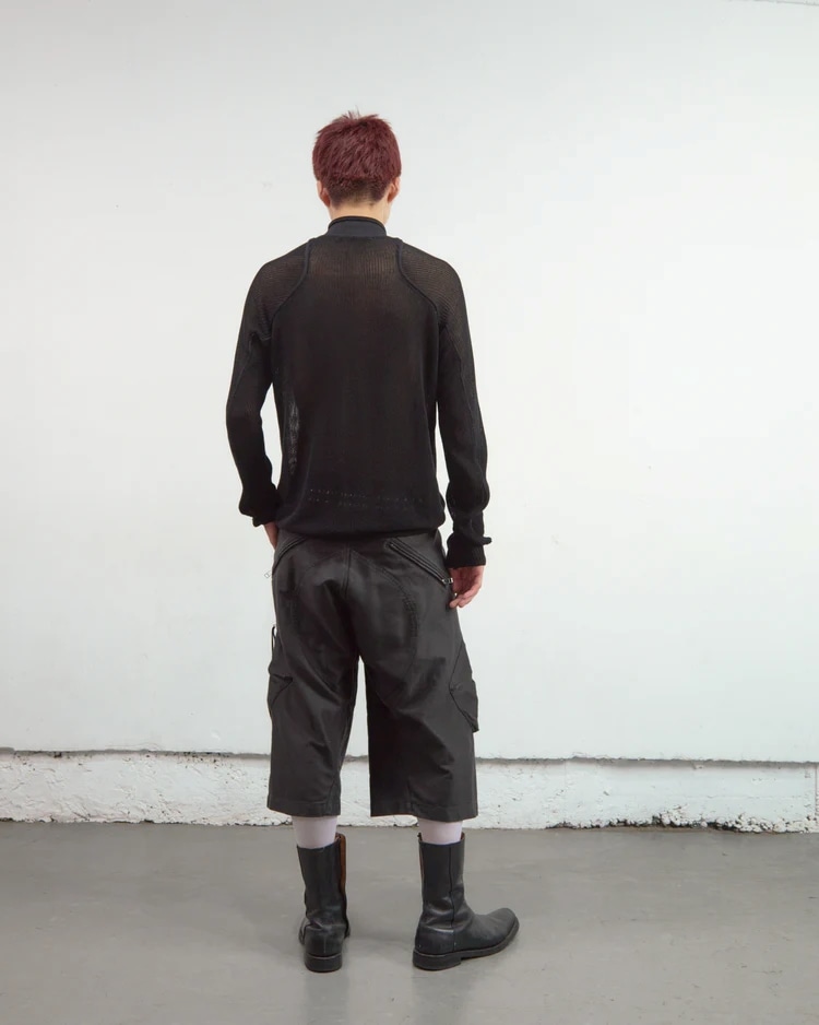 3D TWISTED PARACHUTE CARGO SHORTS NVRFRGT