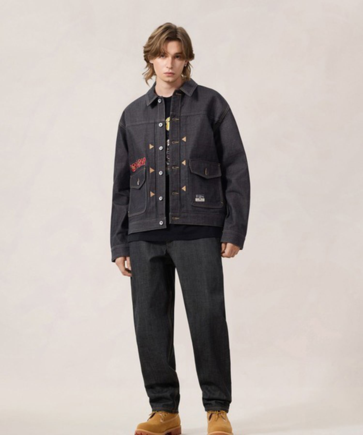 EVISU MIJ TIGER PRESHRUNK DENIM JACKET EVISU