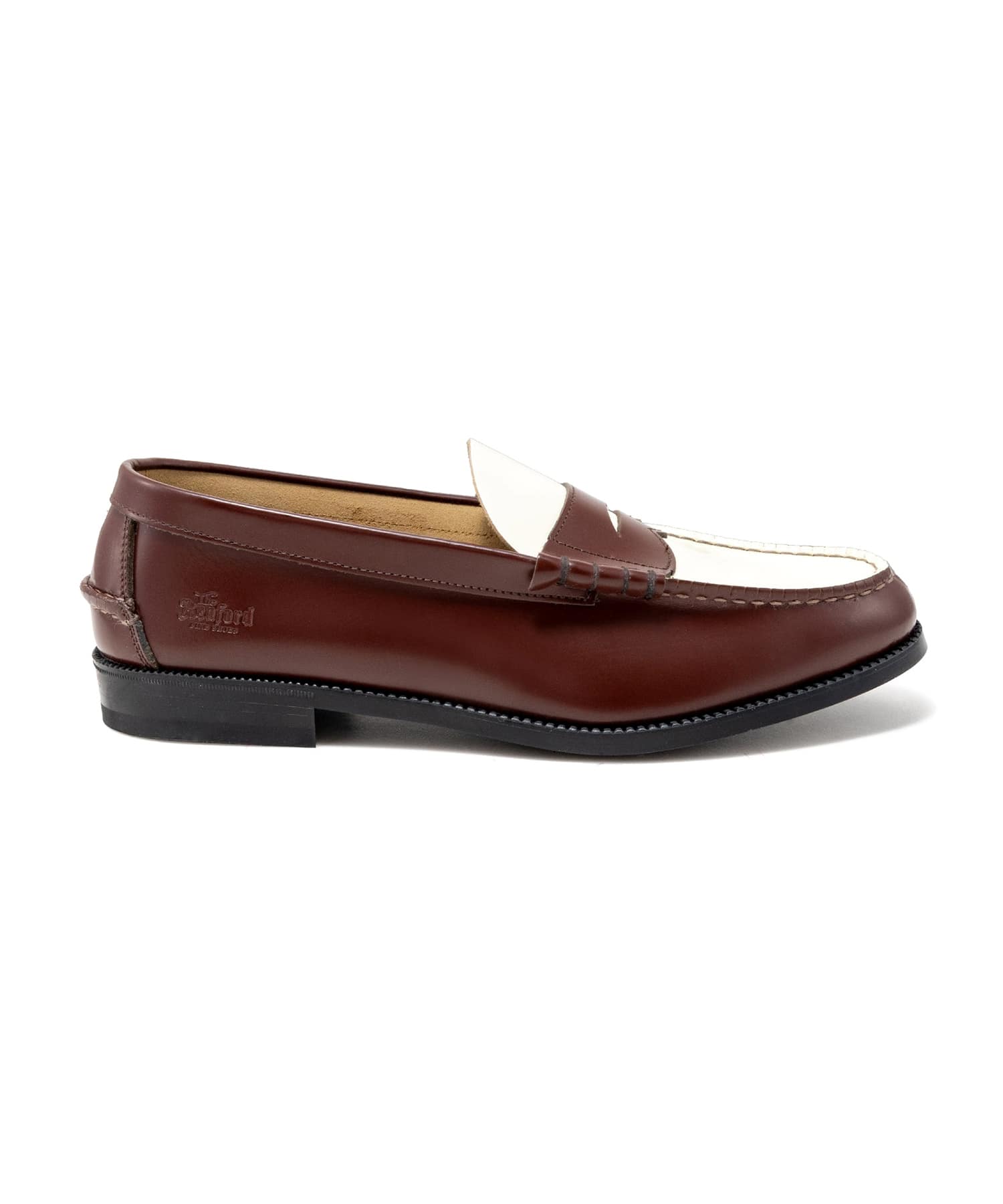 COMBI LOAFERS  DARK BROWN WHITE The Kenford FINESHOES