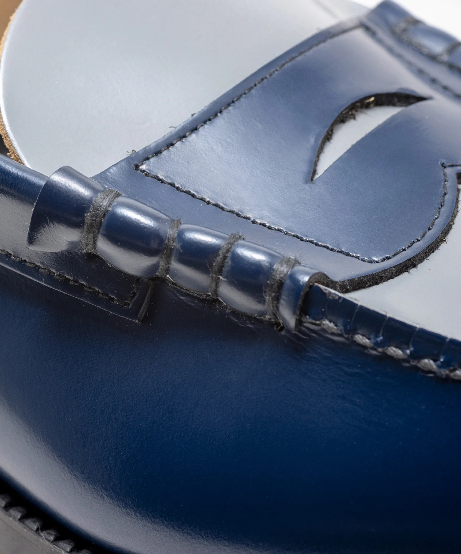 COMBI LOAFERS NVY GRY The Kenford FINESHOES