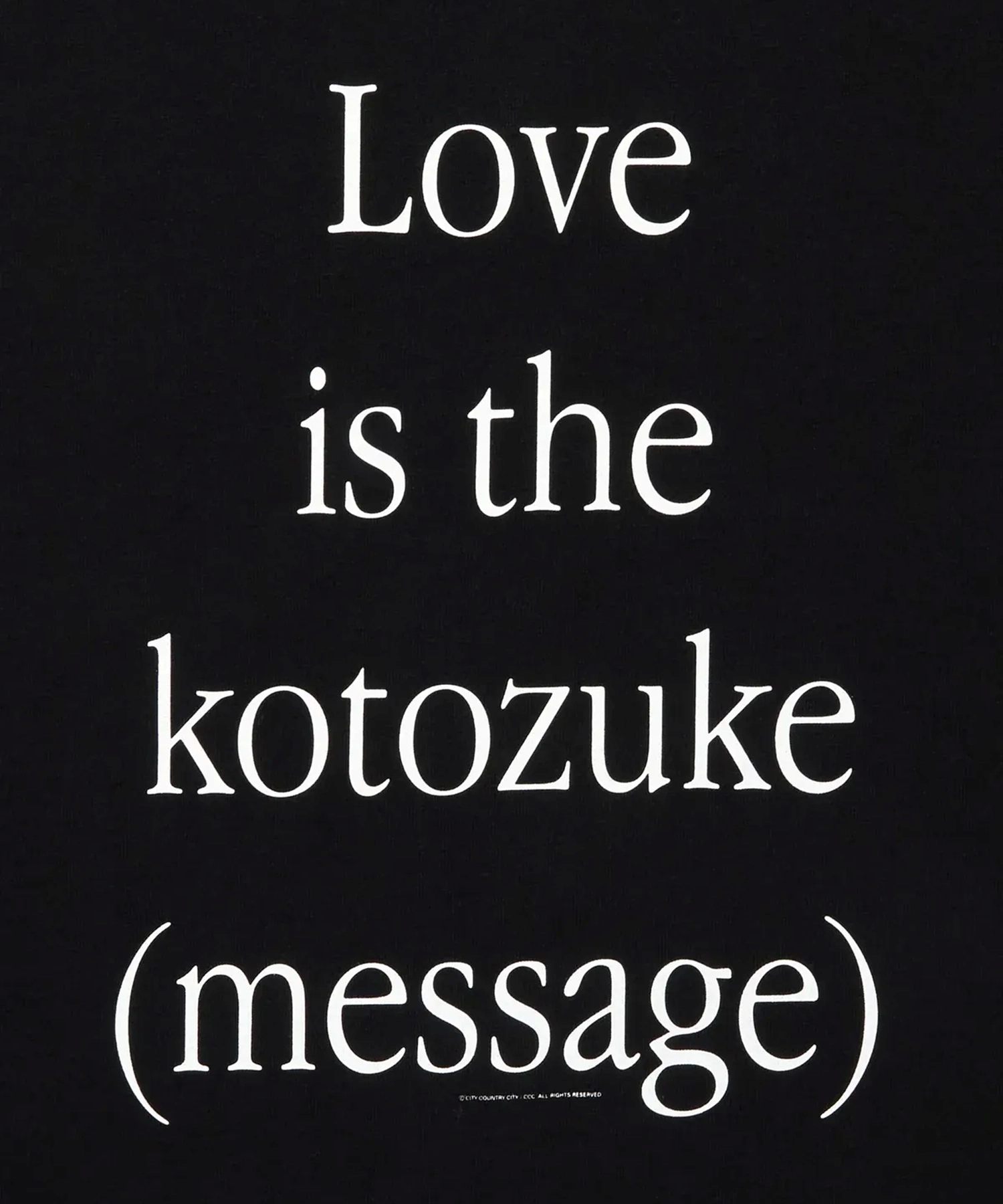 COTTON T SHIRT KOTOZUKE CITY COUNTRY CITY