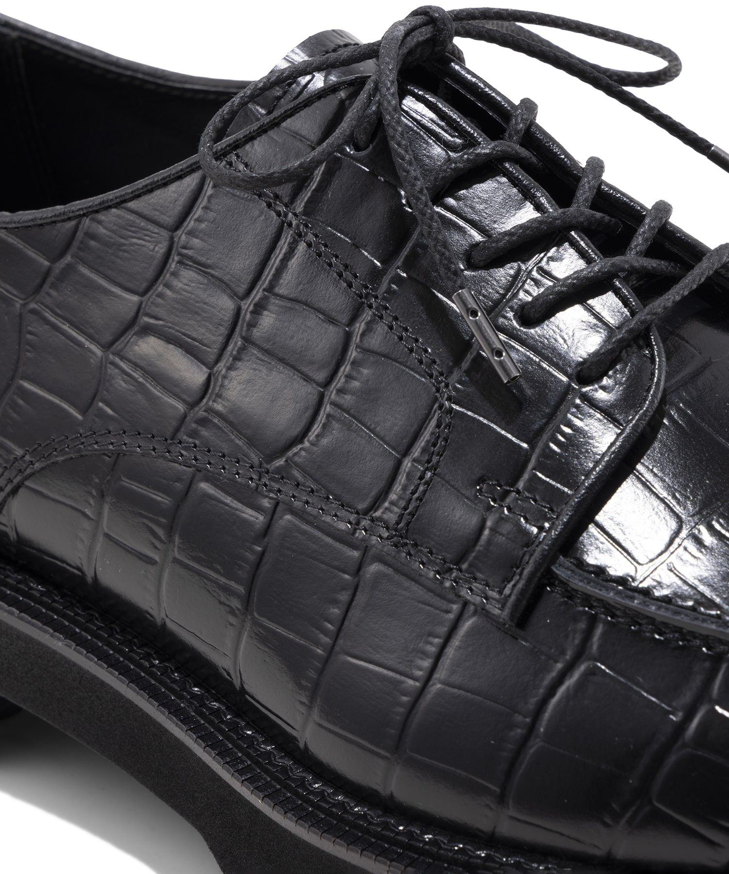 NEW CLASSIC U MOC　BLACK GROCODILE The Kenford FINESHOES